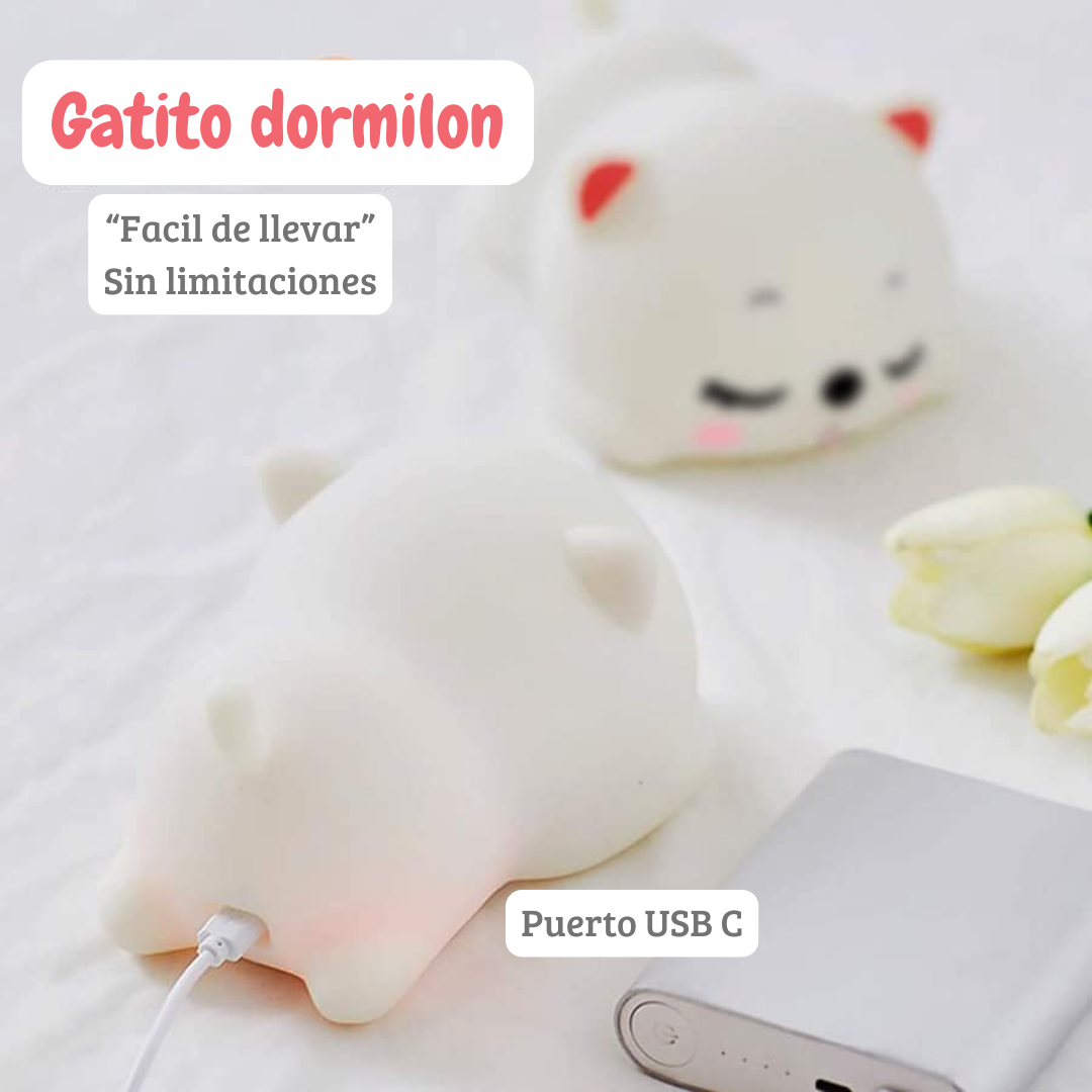 lámpara gatito dormilon